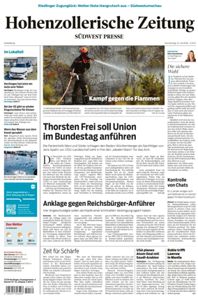 Cover of Hohenzollerische Zeitung