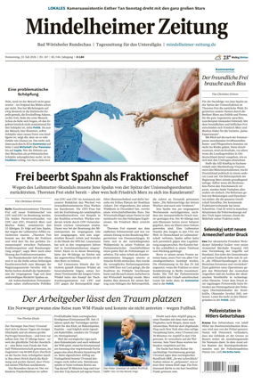Cover of Mindelheimer Zeitung