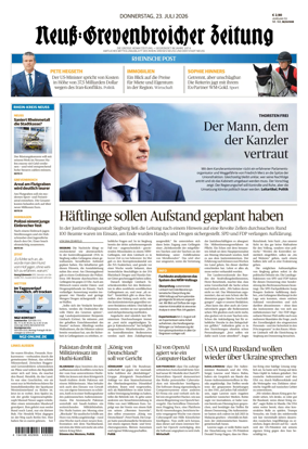 Cover of Neuss-Grevenbroicher Zeitung Neuss