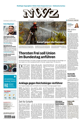 Cover of NWZ – Neue Wurttembergische Zeitung