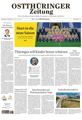 Cover of Ostthuringer Zeitung (Greiz)