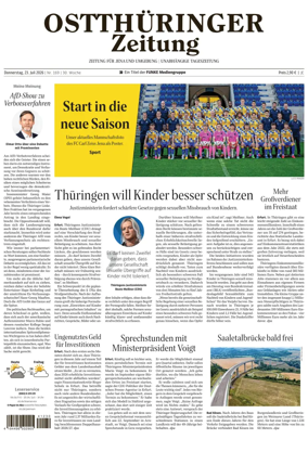 Cover of Ostthuringer Zeitung (Jena)