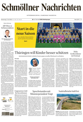 Cover of Ostthuringer Zeitung (Schmolln)