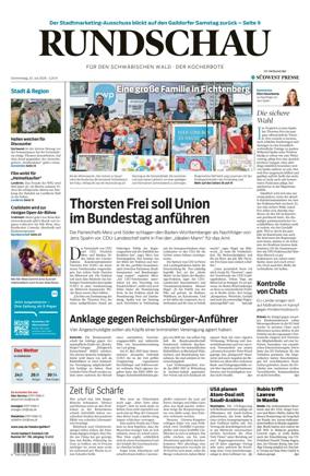 Cover of Rundschau fur den Schwabischen Wald – Der Kocherbote