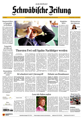 Cover of Schwabische Zeitung (Alb-Donau)