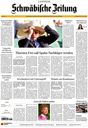 Cover of Schwabische Zeitung (Laupheim)