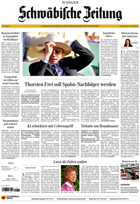 Cover of Schwabische Zeitung (Wangen)