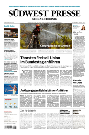 Cover of SUDWEST PRESSE - Neckar-Chronik