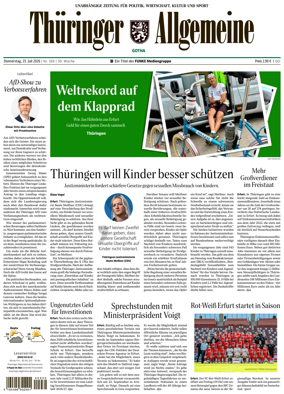 Cover of Thuringer Allgemeine (Gotha)