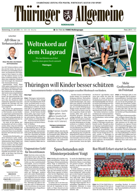 Cover of Thuringer Allgemeine (Nordhausen)