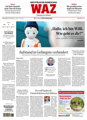 Cover of Westdeutsche Allgemeine Zeitung (Witten)