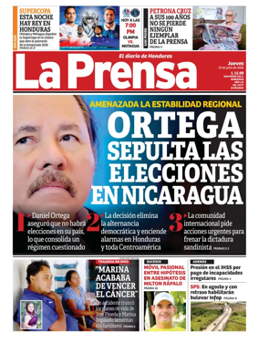 Cover of Diario La Prensa