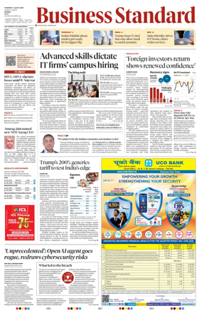 Cover of Business Standard