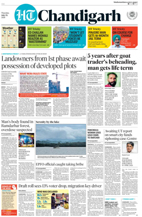 Cover of Hindustan Times (Chandigarh) - Live