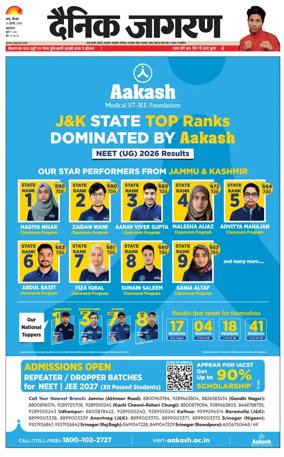 Cover of Dainik Jagran - Jammu