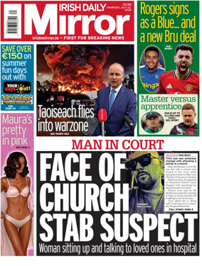 Cover of Irish Daily Mirror