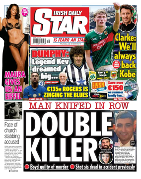 Cover of Irish Daily Star