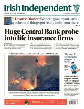 Cover of Irish Independent