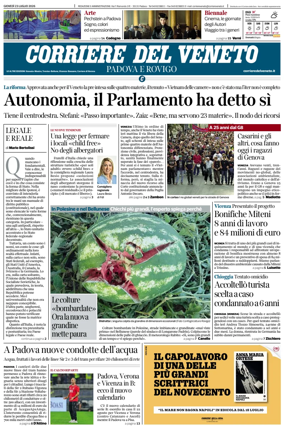Cover of Corriere del Veneto (Padova e Rovigo)