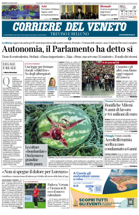 Cover of Corriere del Veneto (Treviso e Belluno)