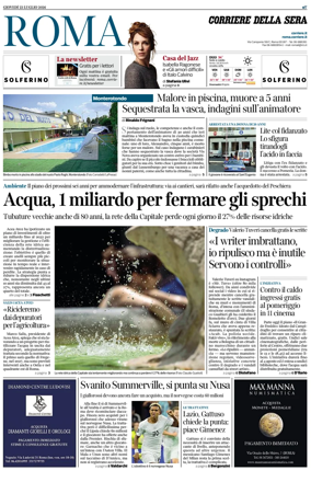 Cover of Corriere della Sera (Roma)