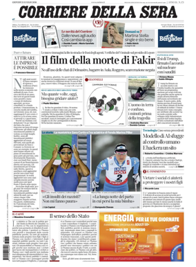 Cover of Corriere della Sera