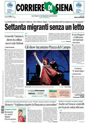 Cover of Corriere di Siena