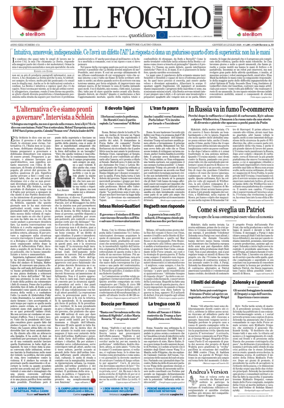 Cover of Il Foglio Quotidiano