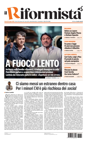Cover of Il Riformista (Italy)