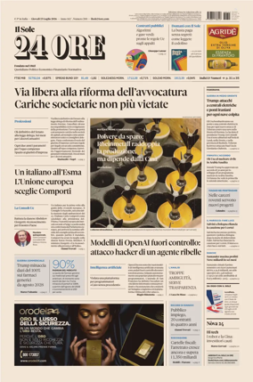 Cover of Il Sole 24 Ore