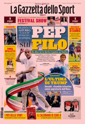 Cover of La Gazzetta dello Sport - Napoli