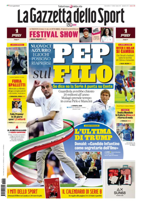 Cover of La Gazzetta dello Sport - Roma