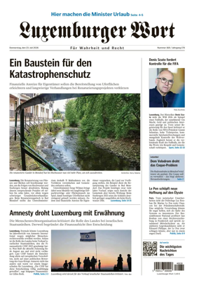 Cover of Luxemburger Wort