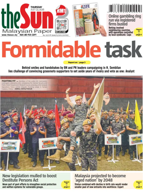 Cover of The Sun (Malaysia)