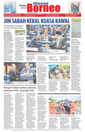 Cover of Utusan Borneo (Sabah)