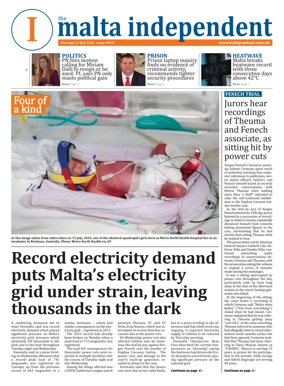 Cover of Malta Independent