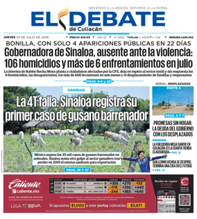 Cover of El Debate de Culiacan