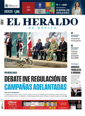 Cover of El Heraldo de Mexico