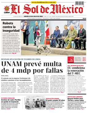 Cover of El Sol de Mexico
