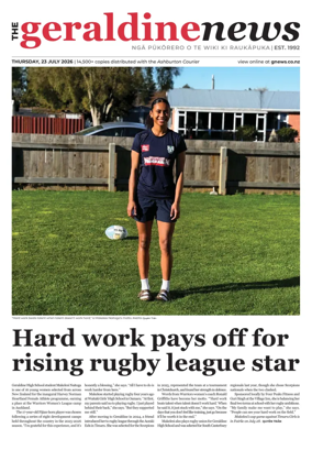 Cover of The Geraldine News