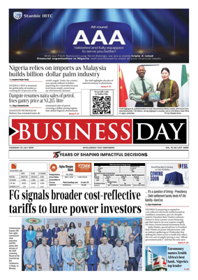 Cover of Business Day (Nigeria)