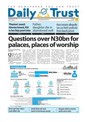 Cover of Daily Trust