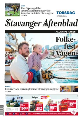 Cover of Stavanger Aftenblad