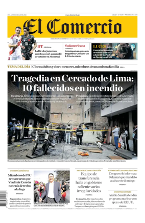 Cover of Diario El Comercio