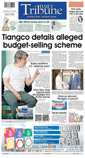 Cover of Daily Tribune (Philippines)