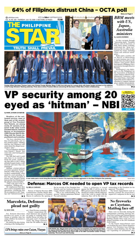 Cover of The Philippine Star