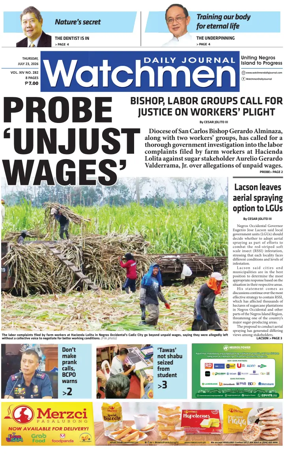 Cover of Watchmen Daily Journal