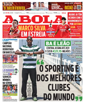 Cover of A BOLA (Portuguese)
