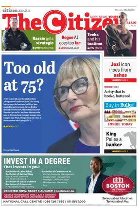 Cover of The Citizen (KZN)