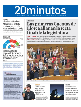 Cover of 20 Minutos Valencia